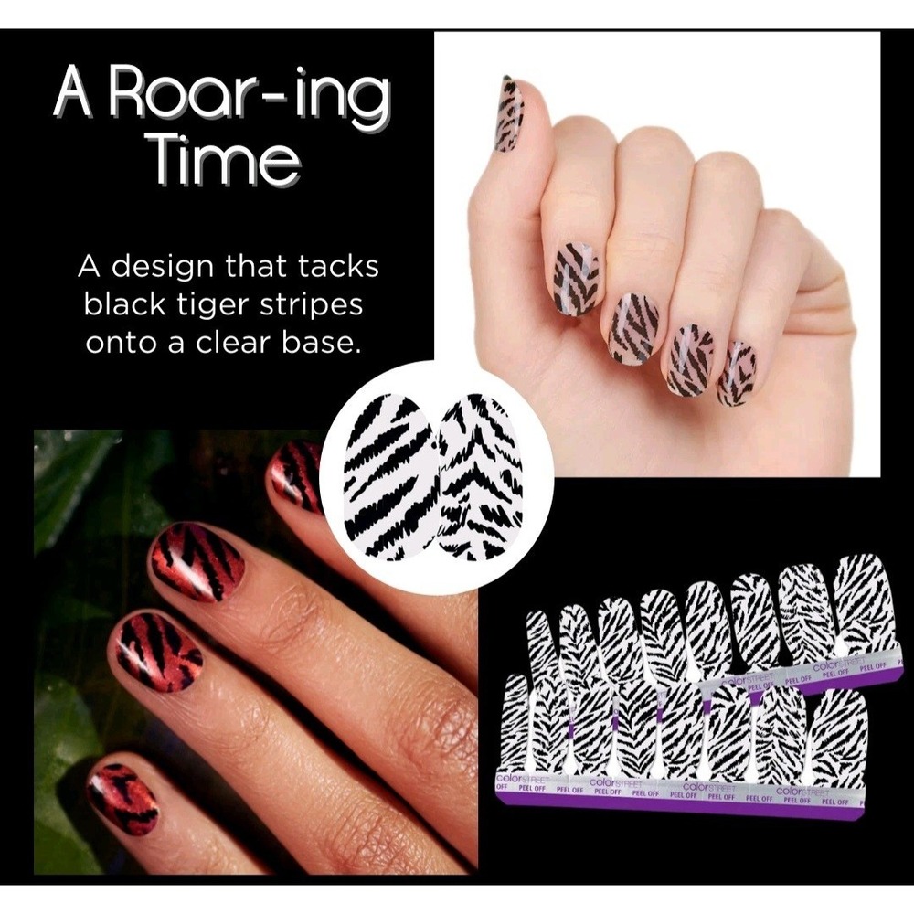 Color Street Nail Polish Strips A ROAR-ING TIME Overlay Retired